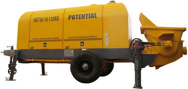 Diesel Stationaire Concrete Pomp 6400*2160*2800mm 500L-de Aangepaste Kleur van de Olietank