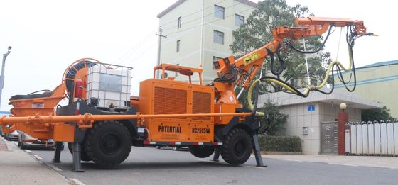 Robotachtige Shotcrete van de motormacht Machine 4kw voor Werkende de Sectietunnel van Midium