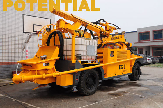 Natte Concrete Shotcrete Machine, Shotcrete Robot KC3019 voor Spoorwegtunnel