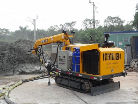 LCD Nat Shotcrete Materiaal, Natte Mengelingsshotcrete Machine 80m Kabellengte